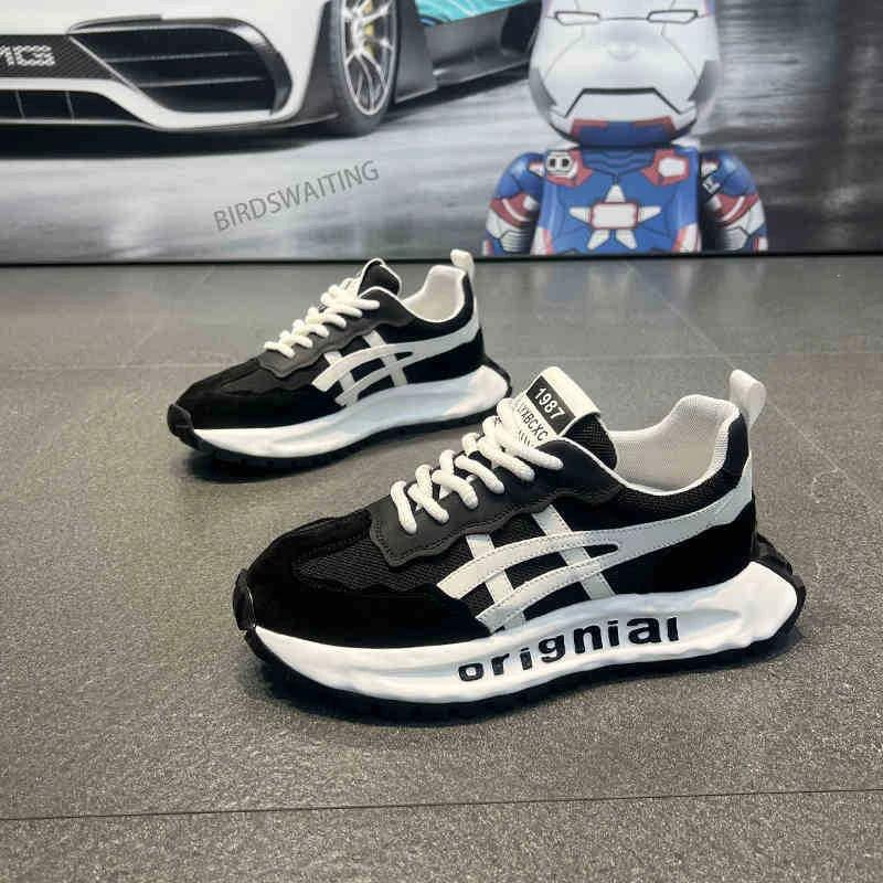 淇蔓严选小铺欧站男鞋阿甘鞋厚底就透气运动休u闲老爹百搭潮牌小