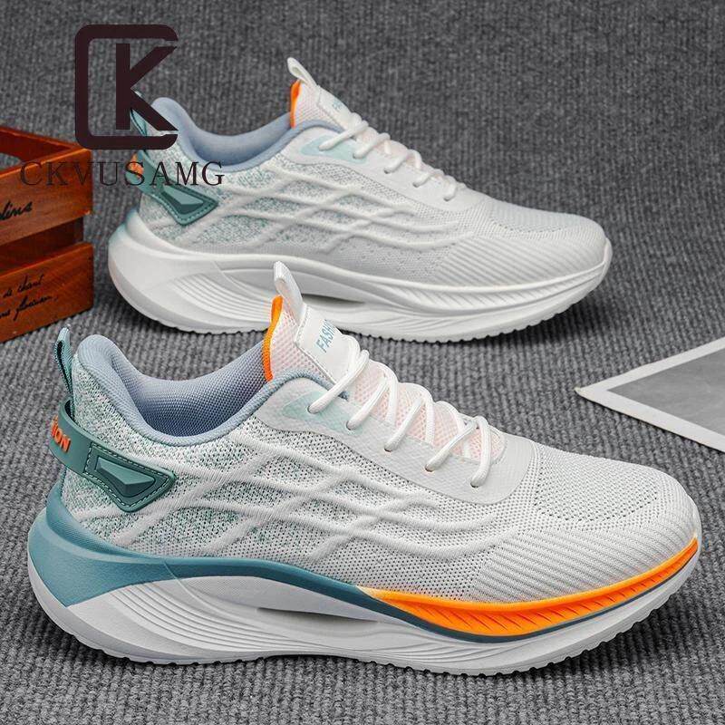 Boom轻奢3跑步男鞋夏季2026青男士厚底网面透气鞋