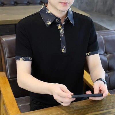 达佑轻奢迪瑟森男士轻奢翻领POLO衫上衣休闲时尚商务潮流短袖T恤