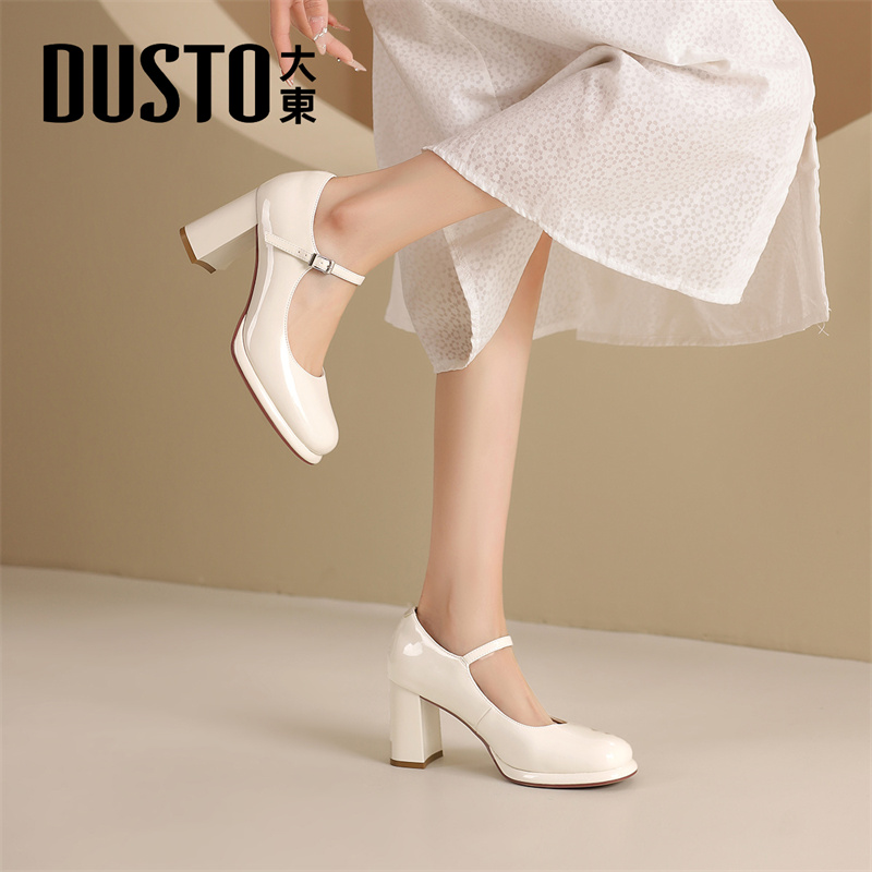 大东官方正品法式玛丽珍鞋