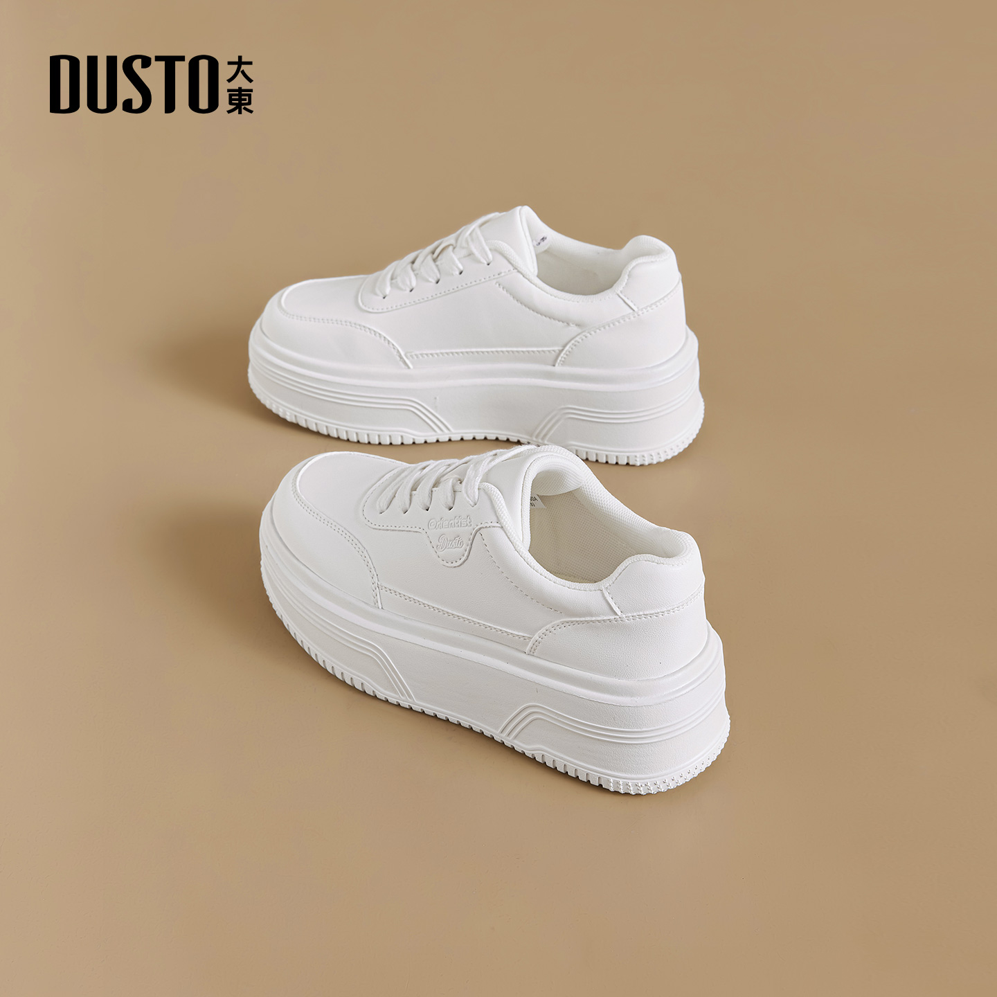 大东官方厚底小白鞋女款2025新款爆款冬季超火女鞋增高板鞋休闲鞋
