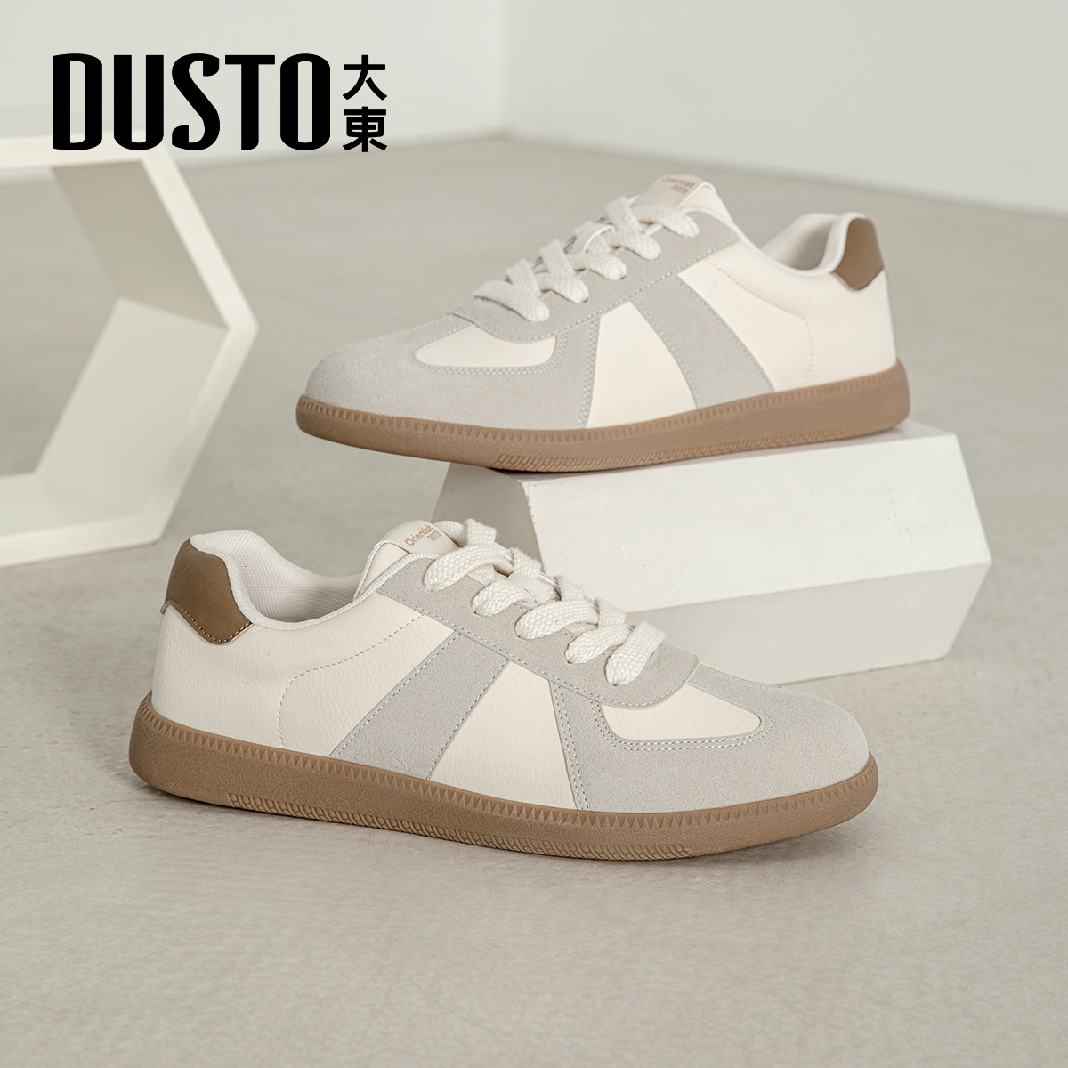 大东鞋子2025新款秋冬男鞋潮流休闲鞋平底德训鞋板鞋复古运动鞋男