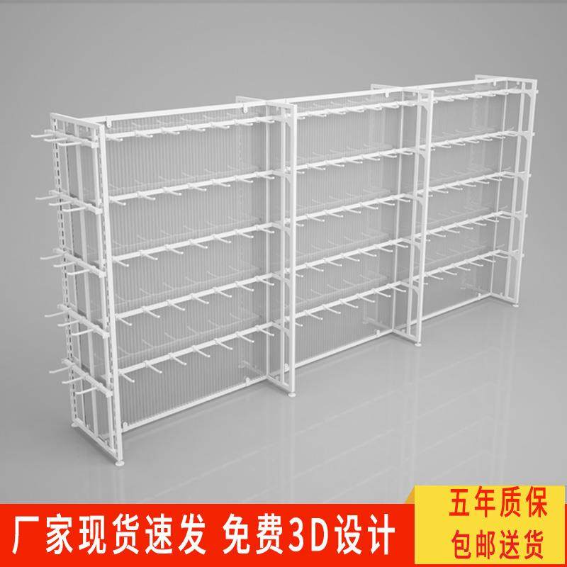 名创货架双面挂摆中岛精品饰品袜子文具母婴宠物店手机配件展示柜