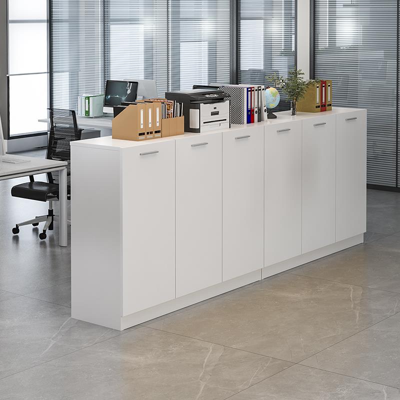 办公室文件柜资料柜带锁小型储物柜会议室茶水柜档案隔断矮柜边柜