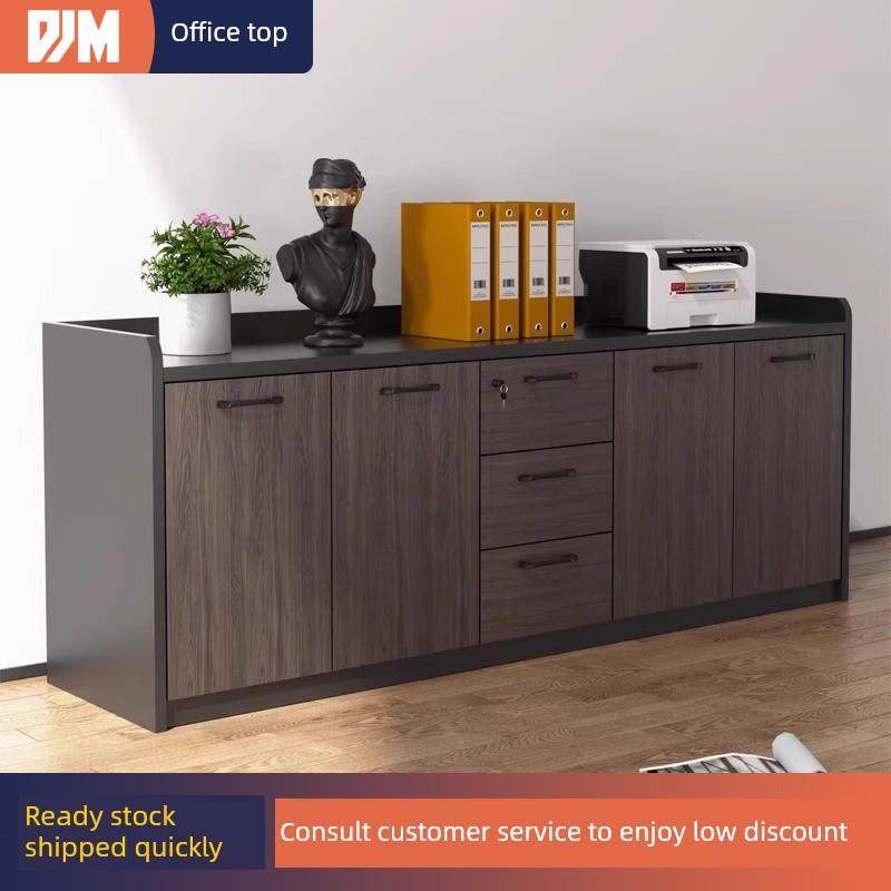 矮柜办公室办公柜子文件柜木会议室茶水柜隔断柜带锁储物柜打印机