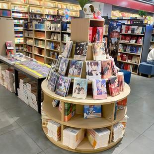 文具店货架笔筒本册展示架文创店专用展示柜商用可调节款陈列组合