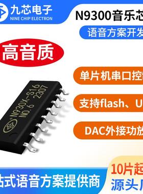 音乐芯片MP3解码芯片串口控制USB直接拷贝语音播放芯片N930X系列