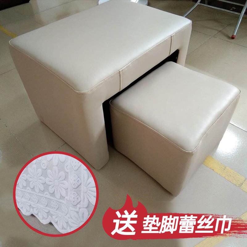 美甲脚凳美甲店做脚子母凳沙发技师凳修脚放脚凳子理发店顾客专用