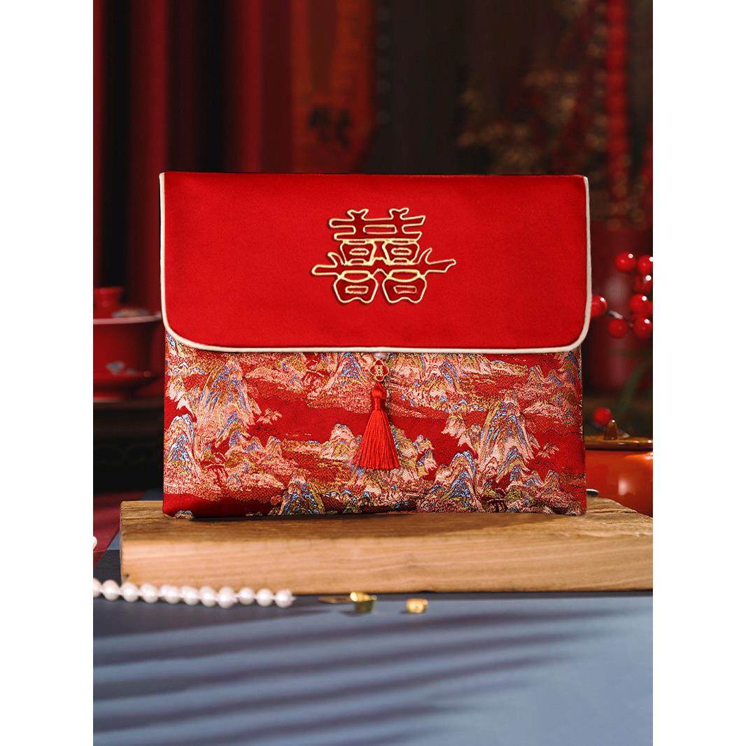 高级大红包装6万8万10万元刺绣图案布袋横款中国风高档放7万5万元,节庆用品/礼品,红包/利是封,淘宝优惠券,粉丝福利购,淘宝优惠卷