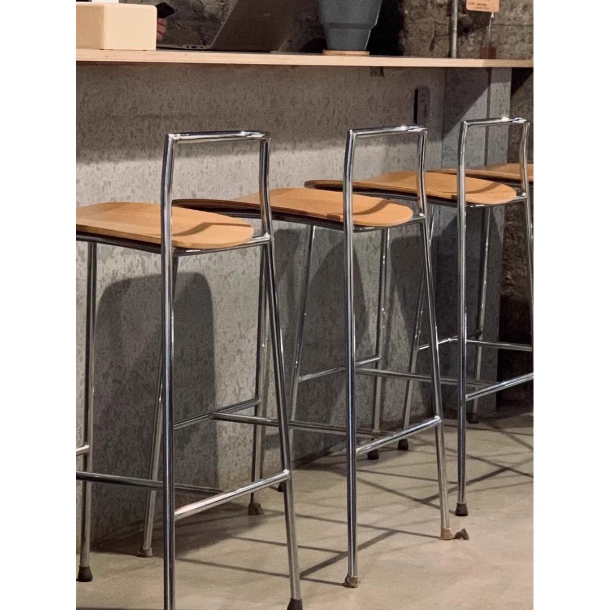 工业风吧台椅子北欧咖啡厅网红酒吧吧椅前台高脚椅连锁店岛台椅子