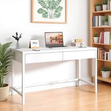 钢制电脑桌家用卧室书桌书架一体桌学习桌写字桌现代办公桌会议桌