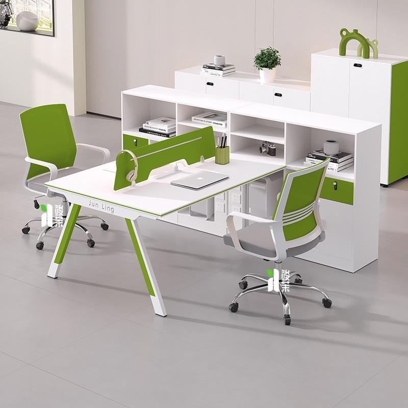 职员办公桌椅组合屏风员工位工作桌子办公室卡座6四4人位简约现代