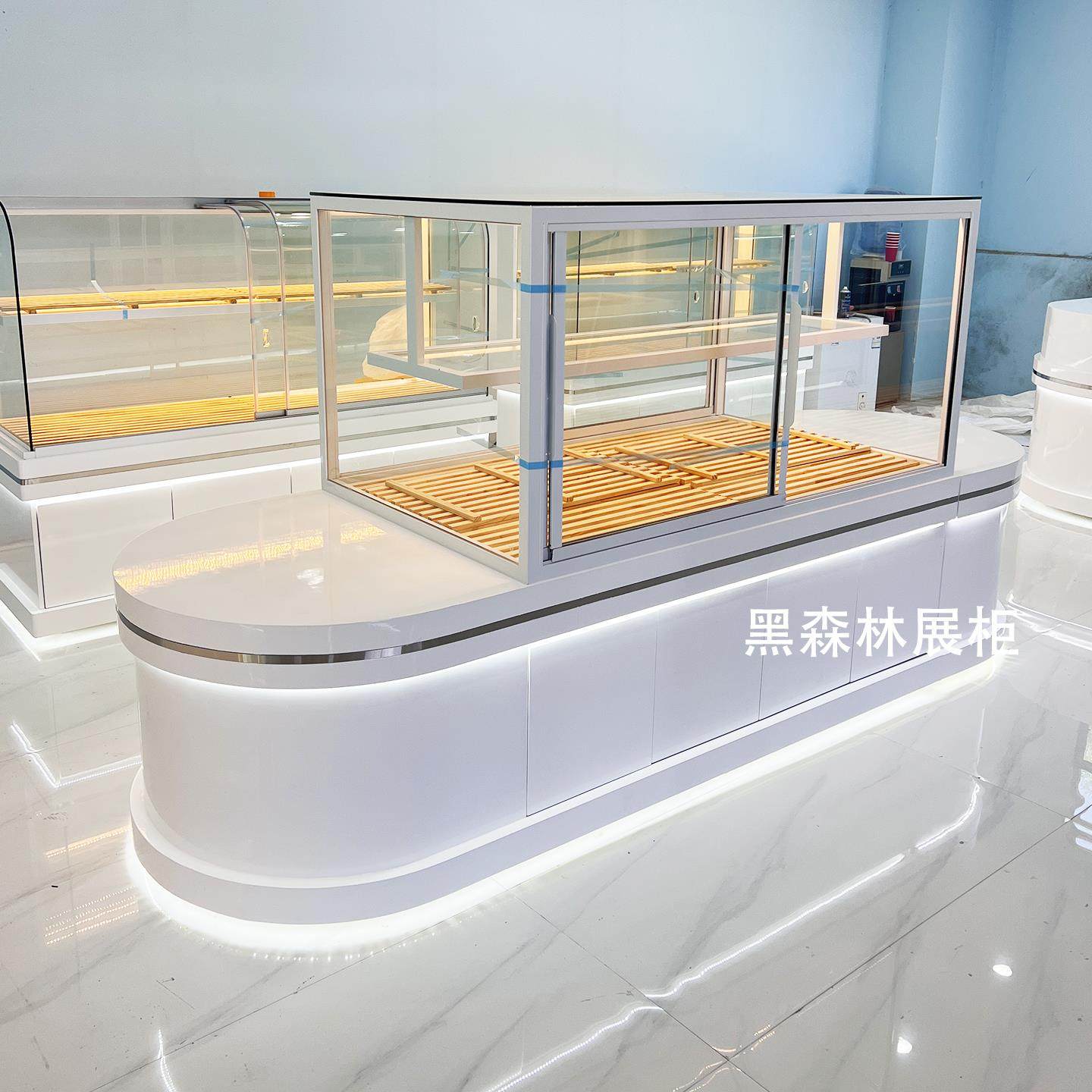 面包柜面包展示柜中岛柜边柜玻璃柜烘焙店蛋糕柜糕点柜冷柜收银台