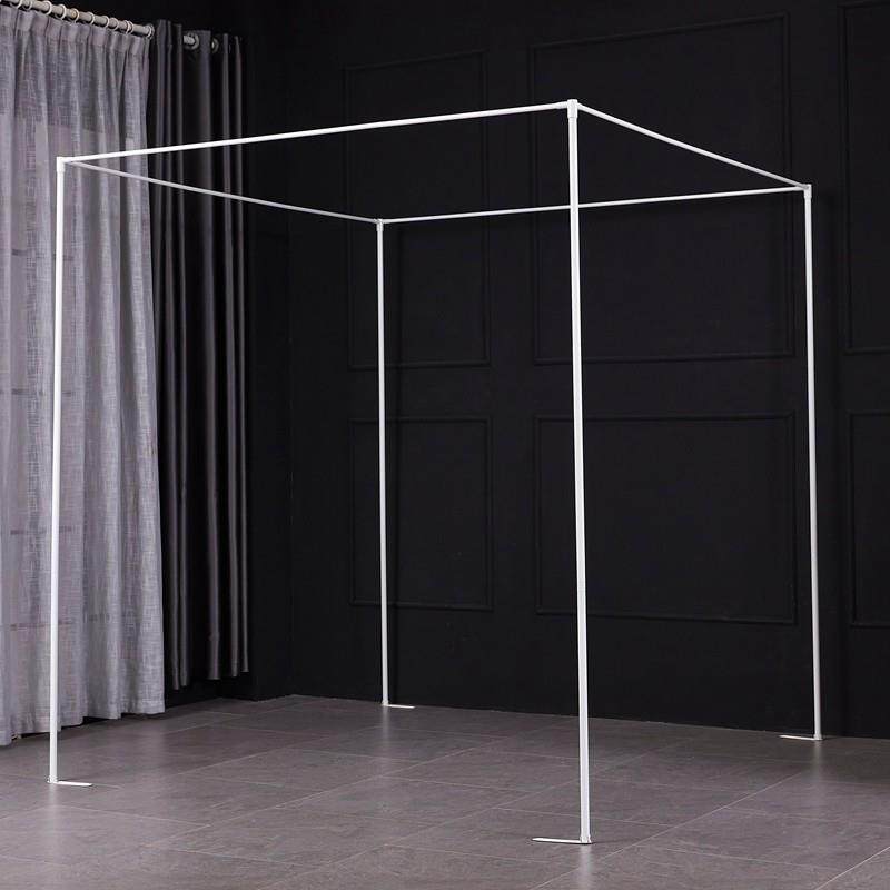 支持定制单独的金属三通压脚蚊帐支架家用杆子加粗厚铝合金管买