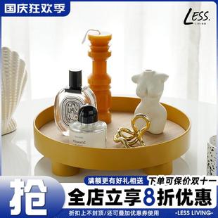 北欧ins网红托盘香薰化妆品收纳盘商用家用塑料托盘甜品点心盘子