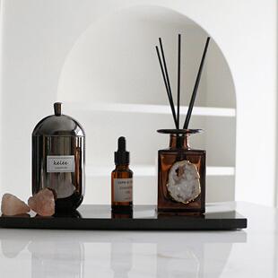 样板间香薰香氛托 托盘摆件酒店浴室饰品搭配套装洗手台面乳液瓶
