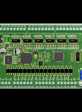 STM32 IO工控板16路固态继电器输出 24路输入 2路AD 2路232可定制