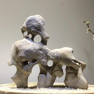 天然原石太湖石奇石观赏石鱼缸摆件假山石景观石盆景园林灵石