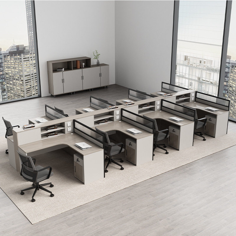 简约办公家具职员办公桌椅组合工位财务L型员工办公桌卡位屏风,商业/办公家具,组合/屏风工作位,淘宝优惠券,粉丝福利购,淘宝优惠卷