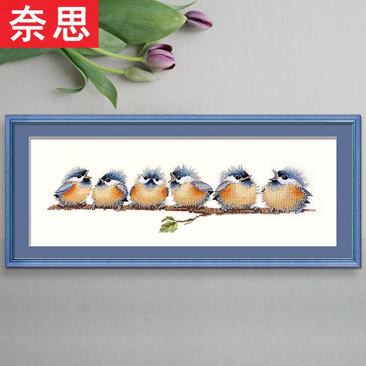 刺绣小件手工儿童卧室画床头挂画十字绣主卧背景客厅新版网红简单