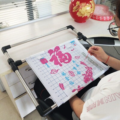 小型可调专用手持台式桌面十字绣