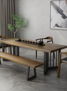 简约实大茶桌新中式泡茶茶台办公室茶几禅意桌茶室220607会客木桌