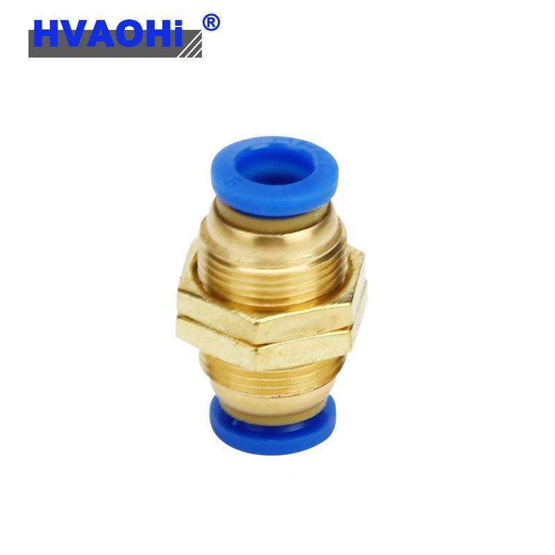 气1动接头P隔板快插接头 P管M-4/6/8/0/1M2/16气快586速接头隔板