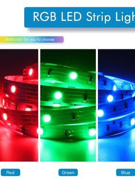 LD灯带5050滴胶BQ5-Music时防水七彩E变色软灯条RG音乐声控定套装
