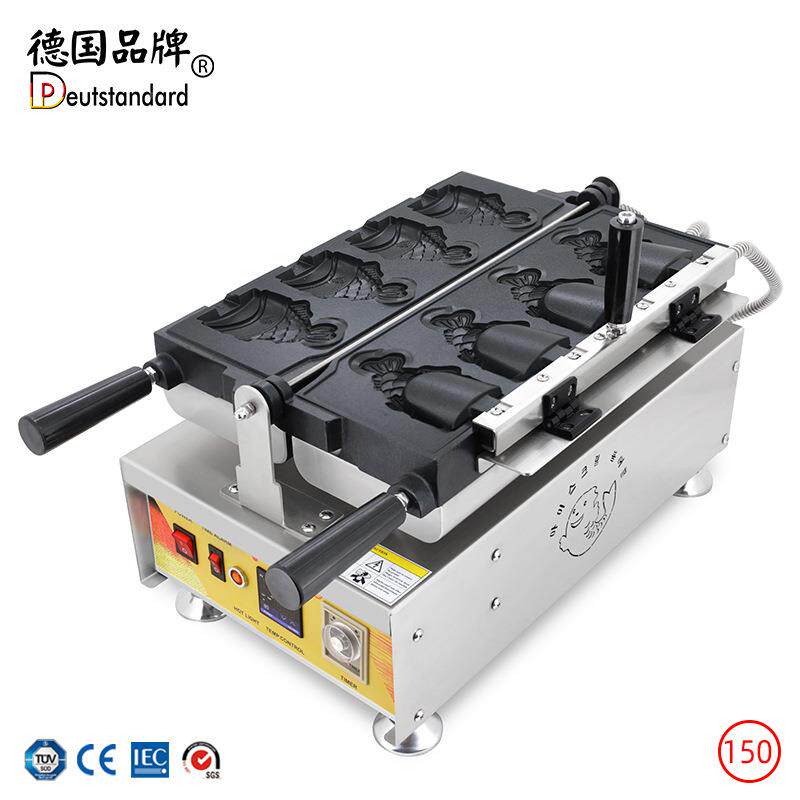 冰吃淇淋鲷鱼铛烧机 数显温电热烤鱼饼635机 商用电饼小烘培控小