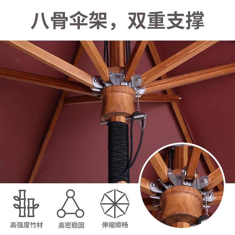 顺彩Z019出达口019室外沙滩庭院罗Z马太伞露台伸阳缩伞户外遮阳伞