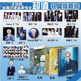 王俊凯当潮汐漫溢演唱会周边画册集贺卡书签明信片海报钥匙扣立牌