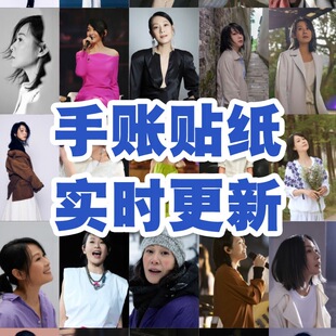 刘若英周边贴纸明星歌手同款饭制桌面set墙面装饰diy手机壳手账贴