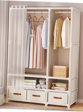 Simple wardrobe clothes closet storage cabinet 简易柜无纺布