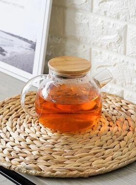 Natural Table Mat Handmade Water Hyacinth Woven Placemat新款