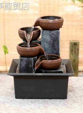 European fountain water living room desktop creative home新