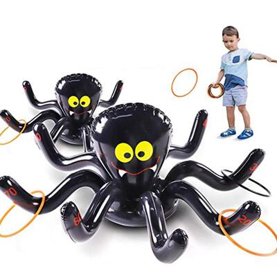 Halloween nflatable Spders Rng Toss Game Set wth 4 Rngs新款