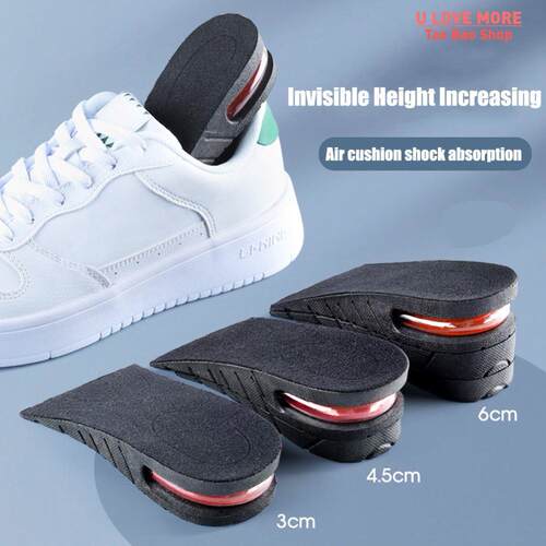 Height Increase Insoles for Men Women Elevator Shoes Cushion