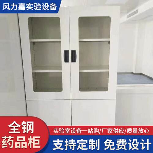 全钢药品柜实验室化学器皿试剂柜仪器柜资料储物柜样品展示柜