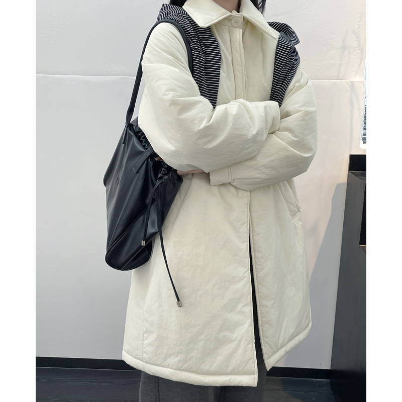 轻薄棉衣外套女新款宽松中长款羽绒棉棉服
