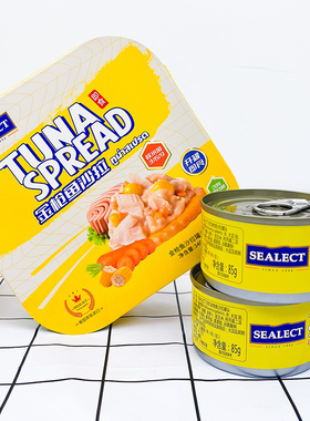 SEALECT日式金枪鱼沙拉罐头非油浸即食吞拿鱼肉海鲜速食拌饭寿司
