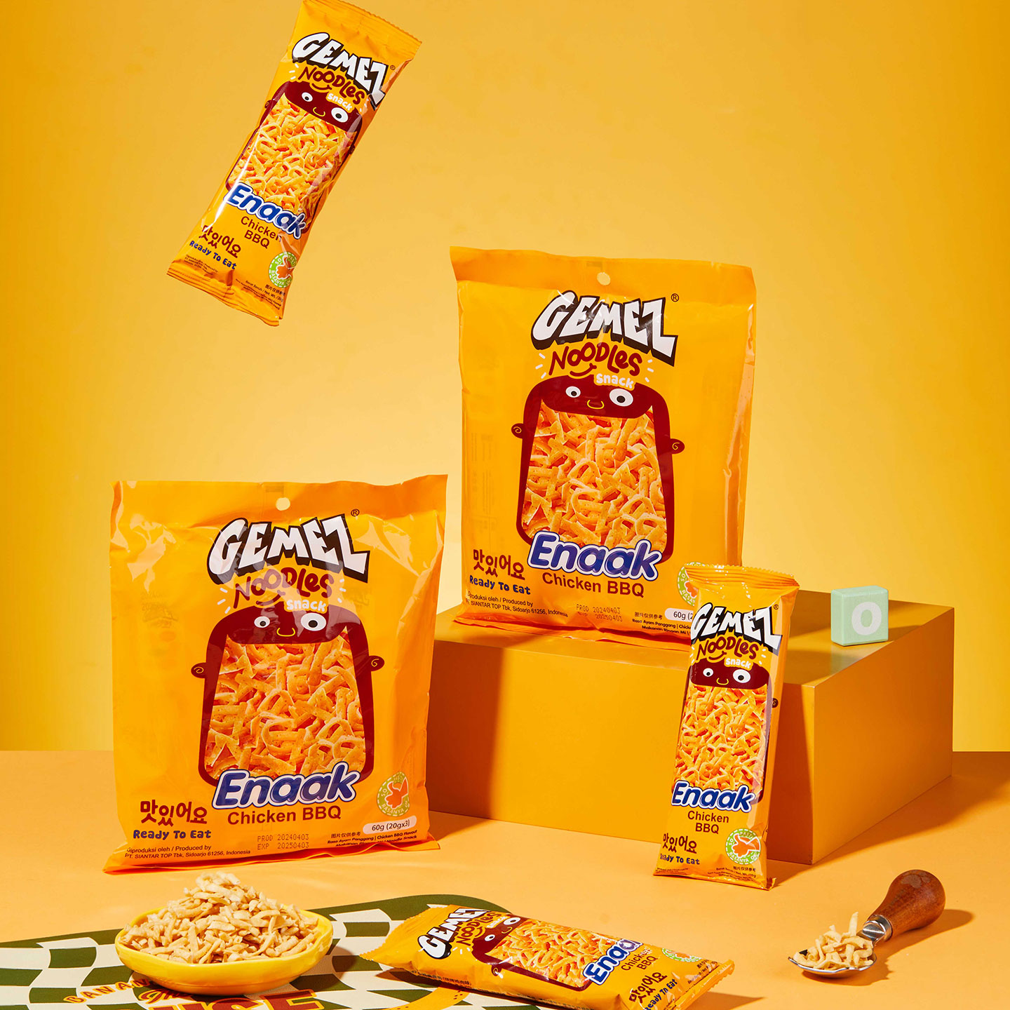 gemez印尼小鸡曲曲面干吃干脆面