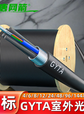 大唐网箭 国标GYTA层绞式铝带电信级12芯光缆24芯gyta光纤线室外4芯6芯24芯72芯48芯288芯144芯单模铠装光缆