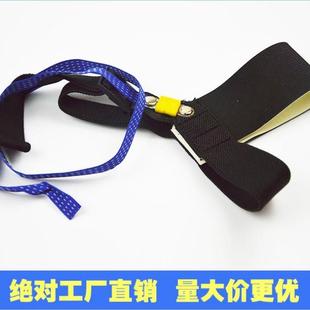 厂价供应防静电黑色脚腕带 直接使用 黑白脚环 防静电导电性能好