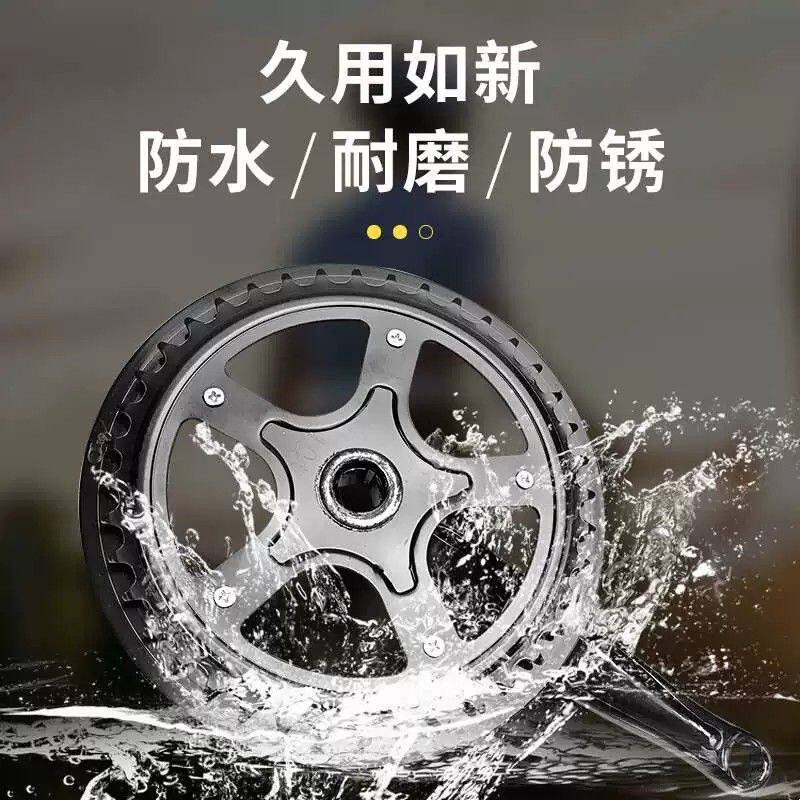 老式自行车牙盘32/36T40牙48/52齿方孔钢制前齿轮盘曲柄链条套装