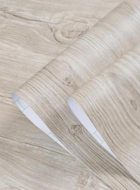 A6L灰色原木贴纸仿木纹整张门贴纸自粘防水家具翻新壁柜子橱柜门