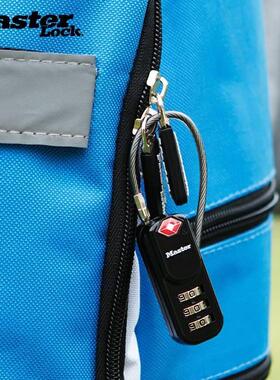 玛斯特TSA海关密码锁4674挂锁行李箱书包拉炼小锁头健身房柜子锁