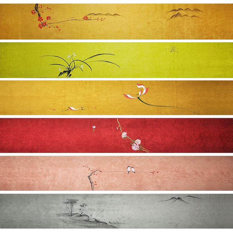 新中式防水茶席垫子手绘中国风禅意桌旗茶道双面茶盘垫干泡桌布,餐饮具,茶道/零配,淘宝优惠券,粉丝福利购,淘宝优惠卷