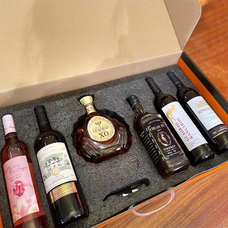 年节礼盒款厂家发货一件可发电商直播代发红酒洋酒套盒750ml,到家业务,葡萄酒,淘宝优惠券,粉丝福利购,淘宝优惠卷