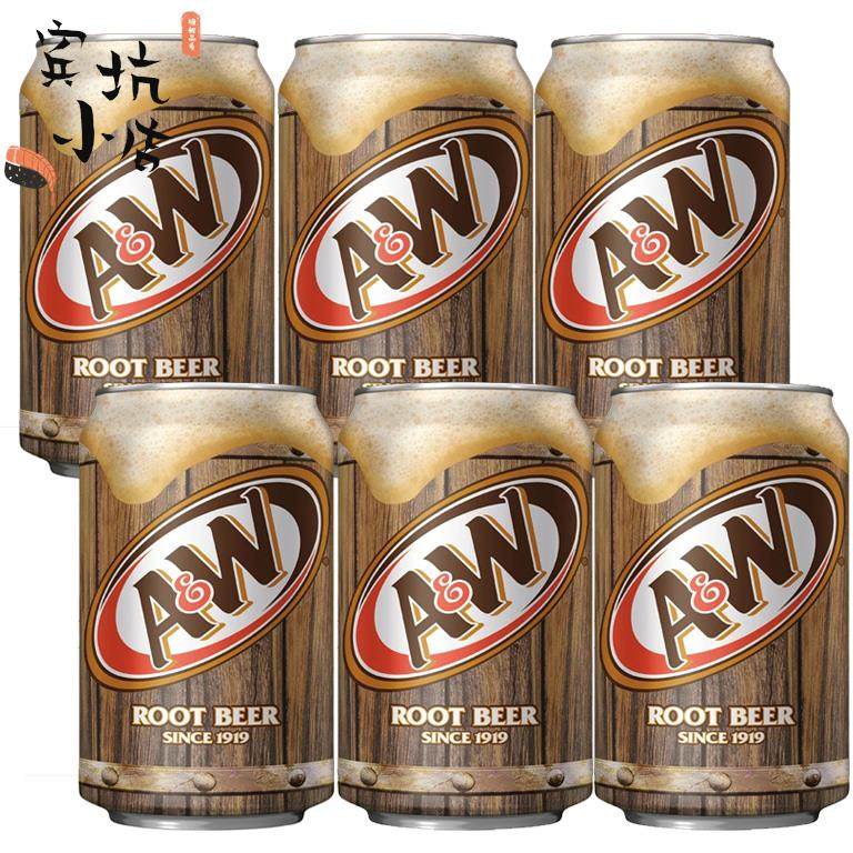 美国进口乐啤露进口碳酸饮料树根啤酒AW ROOT BEER 根汁汽水