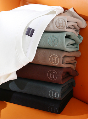 秋冬男生新款ins风H款百搭国潮套头保暖圆领长袖卫衣情侣款 2306